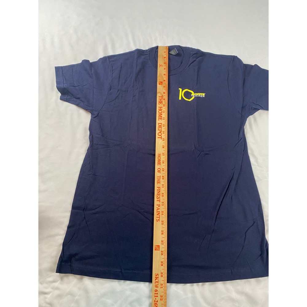 Tultex 10 Minute Trainer T-Shirt Mens Large Navy No More Excuses Graphic - Picture 3 of 9